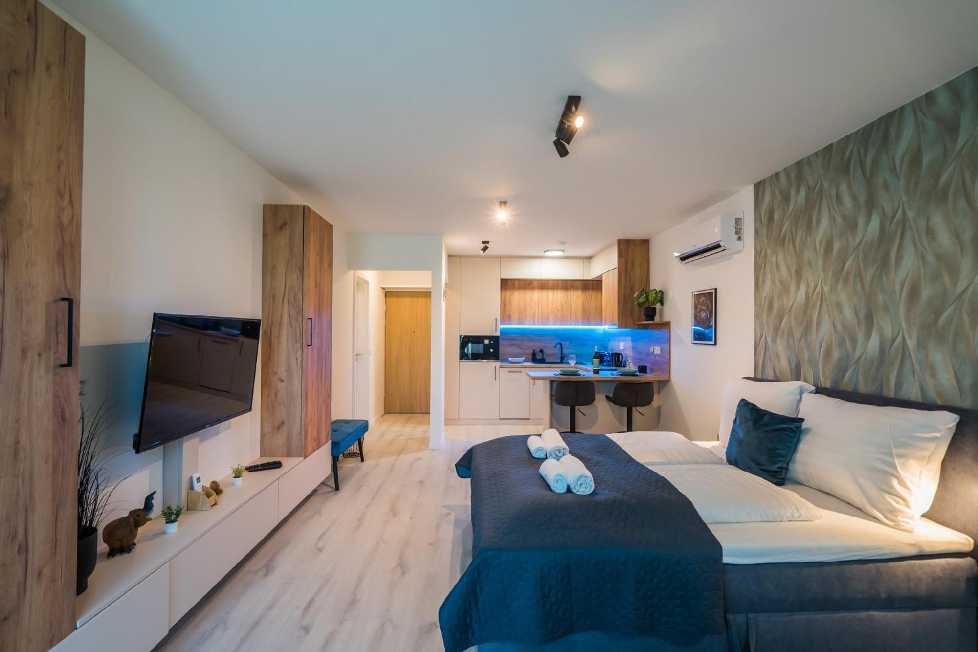 Myflat Wave 36 Suite Siofok Bagian luar foto