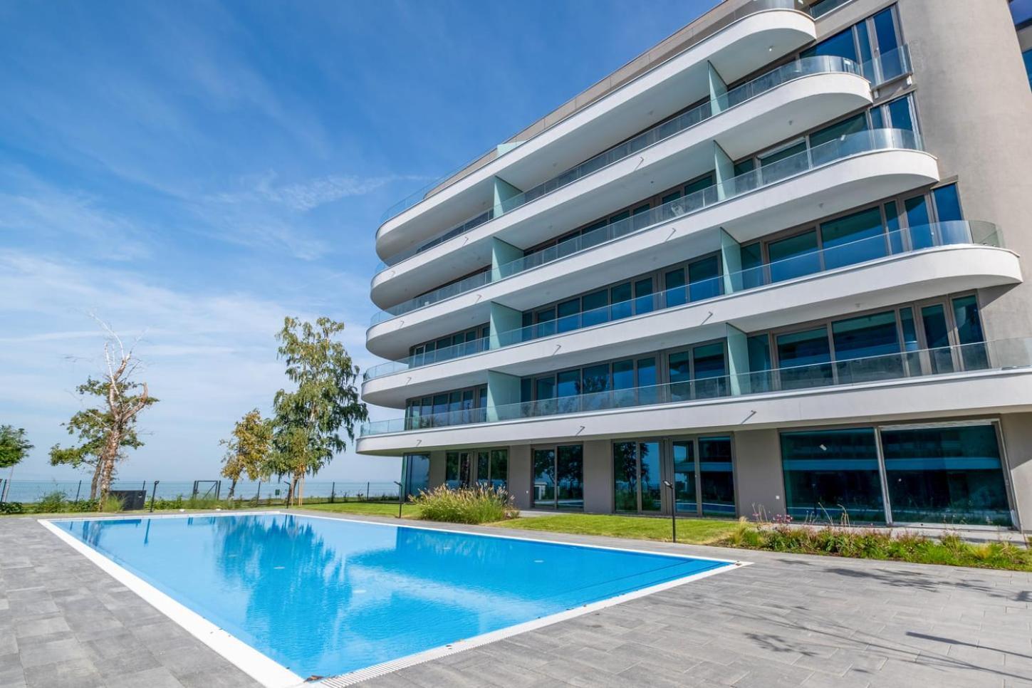 Myflat Wave 36 Suite Siofok Bagian luar foto